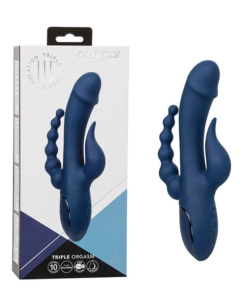 III Triple Orgasm Rechargeable Silicone Stimulating Vibrator Navy Blue Iii Triple Vibrators III Triple Orgasm Rechargeable Silicone Stimulating Vibrator Navy Blue Iii Triple Vibrators
