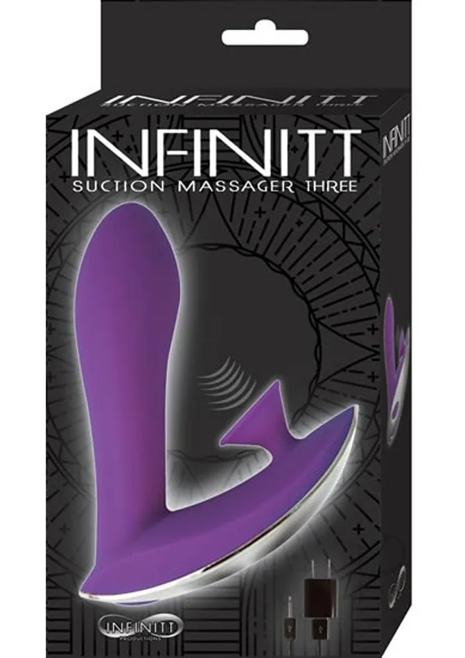 Infinitt Female Sex Toys Infinitt Suction Massager Three Rechargeable Silicone Vibrator Purple Infinitt Female Sex Toys Infinitt Suction Massager Three Rechargeable Silicone Vibrator Purple