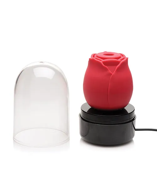 Inmi Bloomgasm Enchanted Rose Rechargeable Silicone 10X Clitoral Stimulator Red Bloomgasm Female Sex Toys