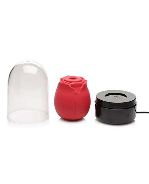 Inmi Bloomgasm Enchanted Rose Rechargeable Silicone 10X Clitoral Stimulator Red Bloomgasm Female Sex Toys