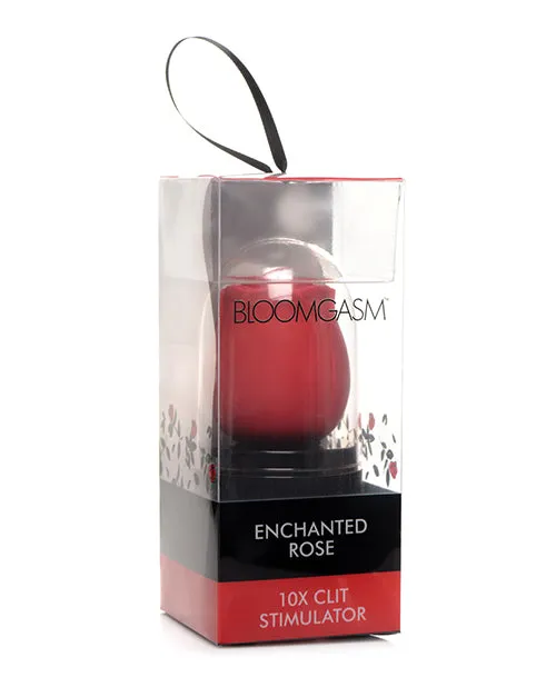 Inmi Bloomgasm Enchanted Rose Rechargeable Silicone 10X Clitoral Stimulator Red Bloomgasm Female Sex Toys