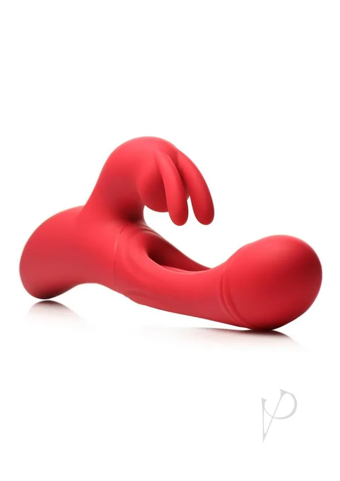 Inmi Inmi Rabbit Flick Flicking Silicone Rabbit Vibrator Red Vibrators