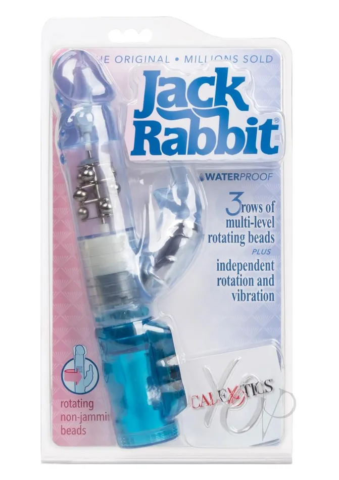 Jack Rabbit Beaded Rabbit Vibrator Blue Jack Rabbit Vibrators