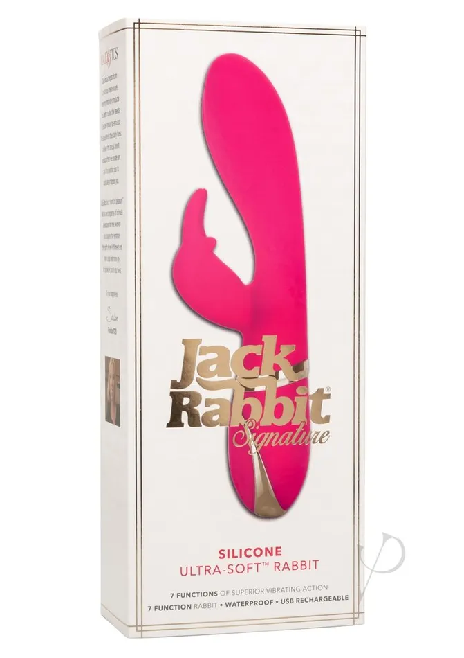 Jack Rabbit Female Sex Toys Jack Rabbit Signature Silicone Ultra Soft Rabbit Vibrator Multi Function USB Rechargeable Waterproof Pink Jack Rabbit Female Sex Toys Jack Rabbit Signature Silicone Ultra Soft Rabbit Vibrator Multi Function USB Rechargeable Waterproof Pink