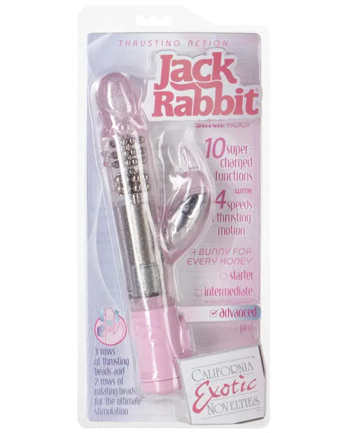 Jack Rabbit Thrusting Action Rabbit Vibrator Pink Jack Rabbit Vibrators