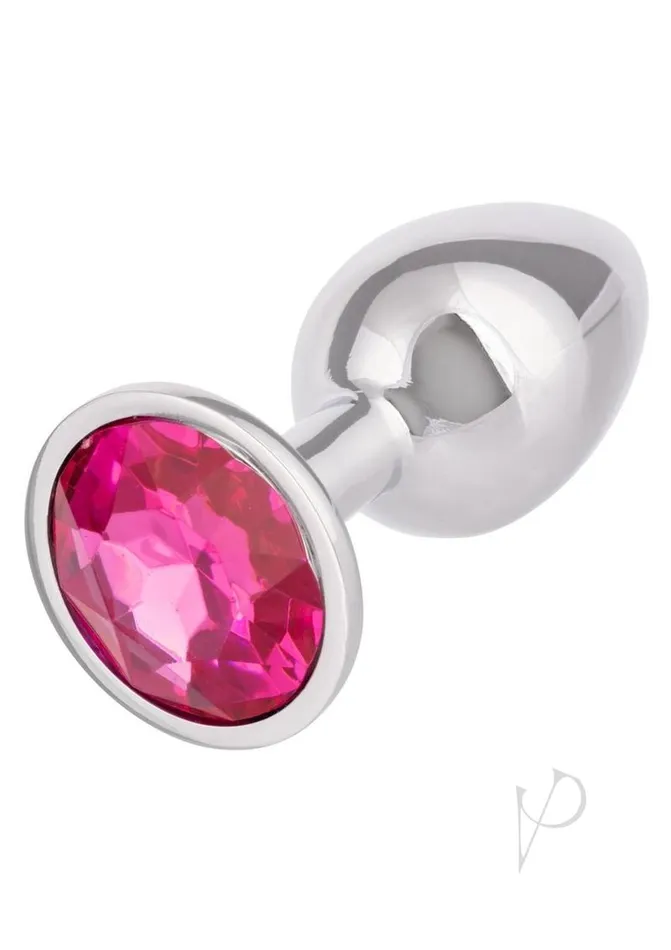 Jewel Male Sex Toys Jewel Rose Aluminum Anal Plug Small Pink