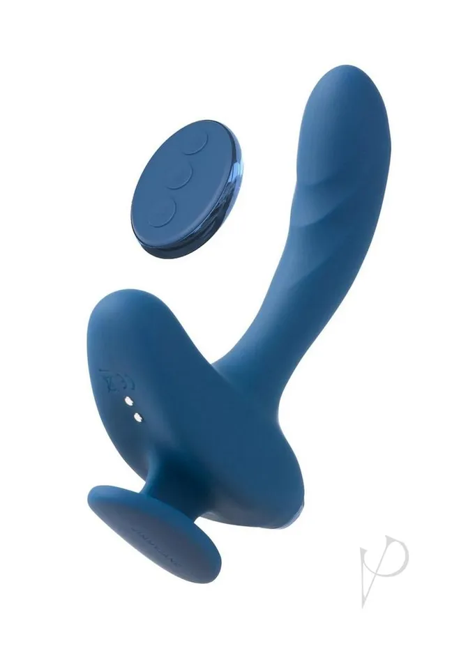 JimmyJane Solis Kyrios Rechargeable Silicone Prostate Massager with Remote Control Blue Jimmyjane Anal