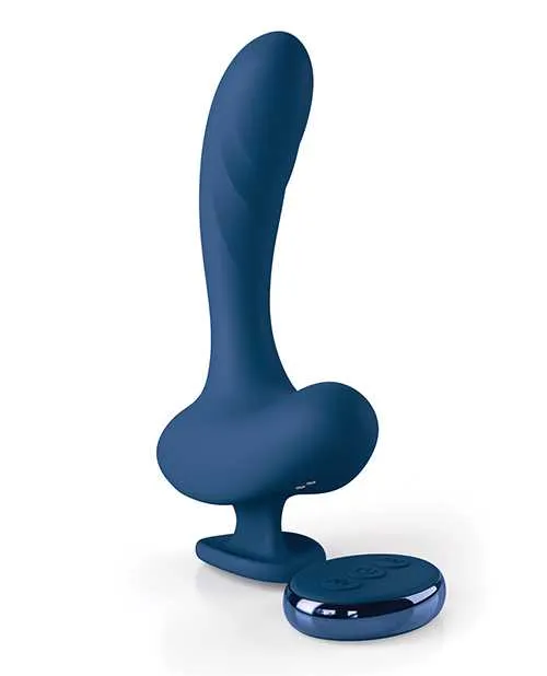 JimmyJane Solis Kyrios Rechargeable Silicone Prostate Massager with Remote Control Blue Jimmyjane Anal