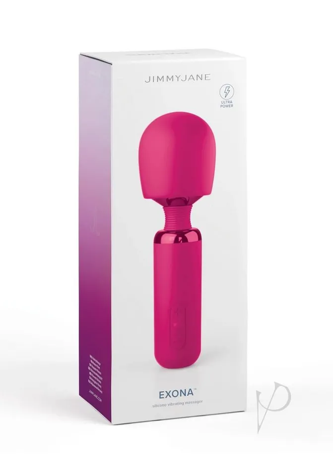 Jimmyjane Vibrators JimmyJane Exona Rechargeable Silicone Wand Pink