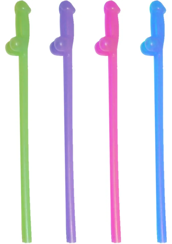 Kheper Games Vibrators Glowing Naughty Straws Assorted Colors 8 per pack Kheper Games Vibrators Glowing Naughty Straws Assorted Colors 8 per pack