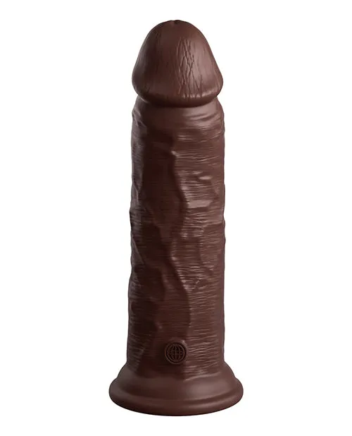 King Cock Elite Dual Density Silicone Dildo 8in Chocolate King Cock Female Sex Toys