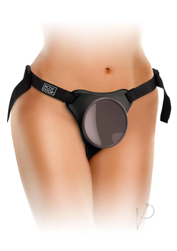 King Cock Female Sex Toys King Cock Comfy Silicone Body Dock Strapon Kit With Dildo 7in CaramelBlack