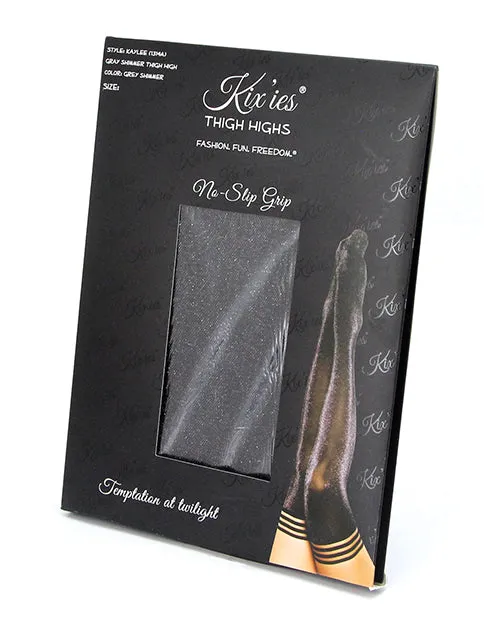 Kixies Kaylee Grey Shimmer Thigh High Grey B Kixies Vibrators Kixies Kaylee Grey Shimmer Thigh High Grey B Kixies Vibrators