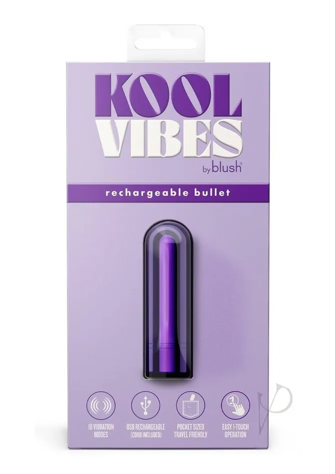 Kool Vibes Rechargeable Mini Bullet Grape Kool Vibes Female Sex Toys