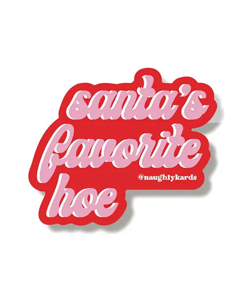 Kush Kards Male Sex Toys Fav Hoe Holiday Sticker Pack of 3