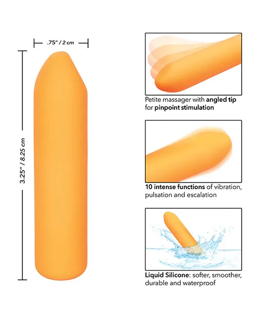 Kyst Fling Rechargeable Silicone Bullet Massager Orange Kyst Female Sex Toys