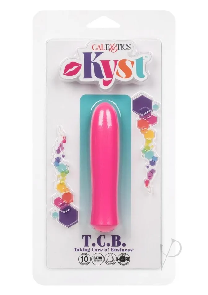 Kyst Kyst TCB Taking Care of Business Rechargeable Stimulator Pink Vibrators Kyst Kyst TCB Taking Care of Business Rechargeable Stimulator Pink Vibrators