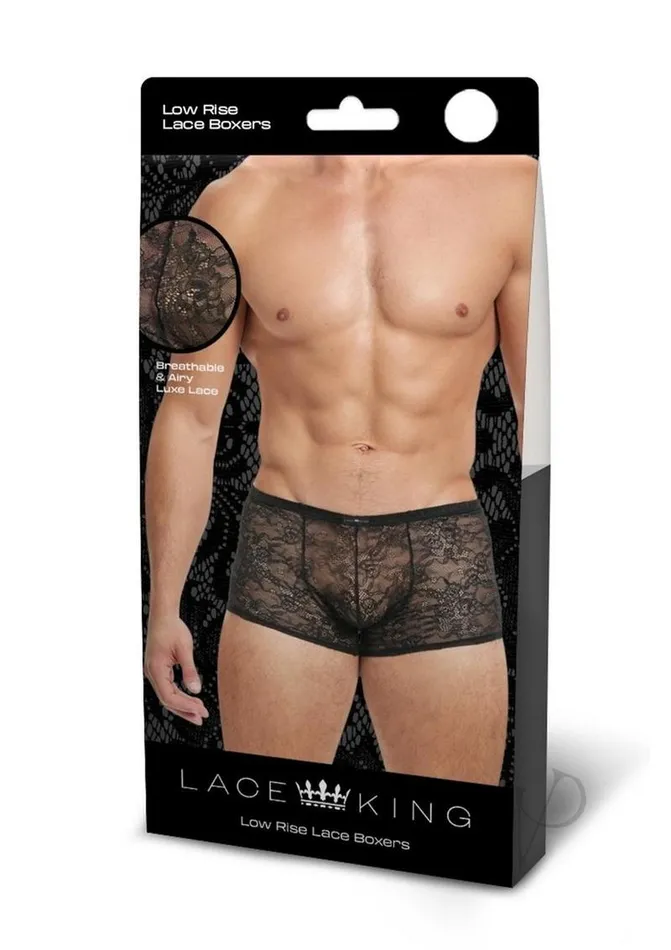 Lace King Lace Boxers LargeXLarge Black Lace King Dildos