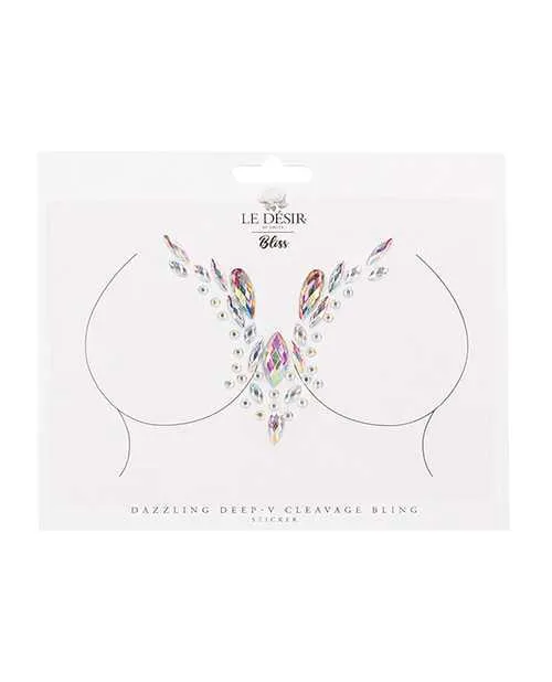 Le Desir By Shots Vibrators Shots Bliss Dazzling V Cleavage Bling Sticker OS Le Desir By Shots Vibrators Shots Bliss Dazzling V Cleavage Bling Sticker OS