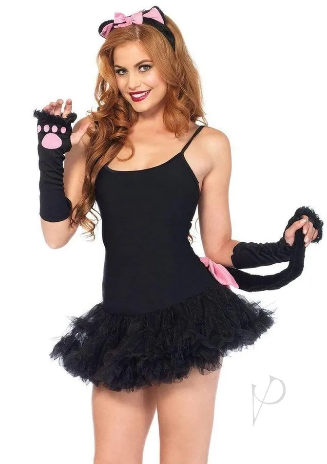 Leg Avenue Anal Leg Avenue Pretty Kitty Accessory Kit 3 Piece OS Black