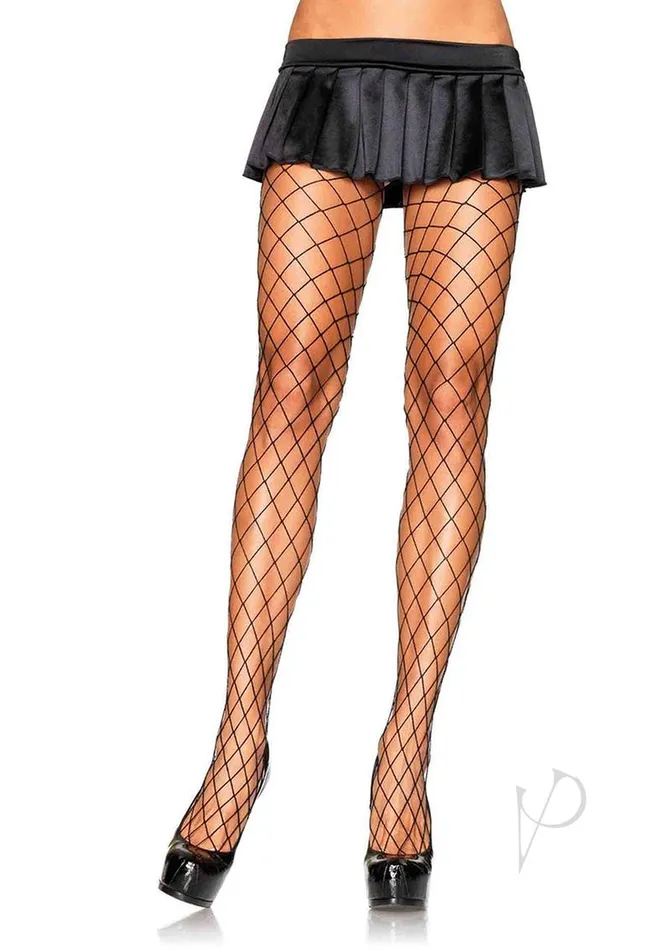 Leg Avenue Anal Leg Avenue Spandex Diamond Pantyhose OS Black