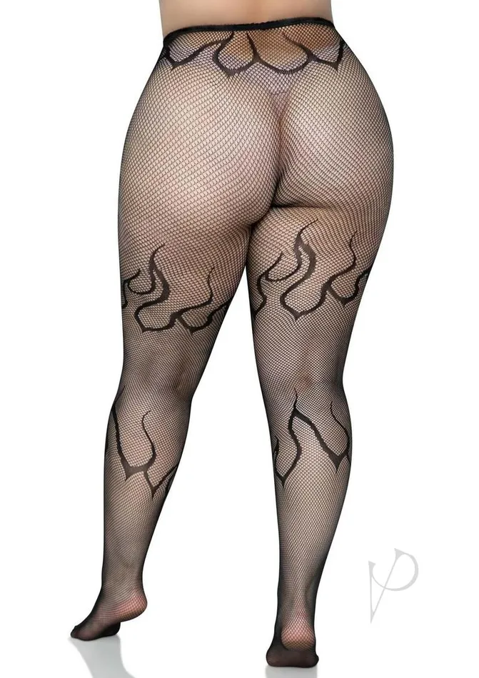 Leg Avenue Flame Net Tights 1X2X Black Leg Avenue Anal Leg Avenue Flame Net Tights 1X2X Black Leg Avenue Anal