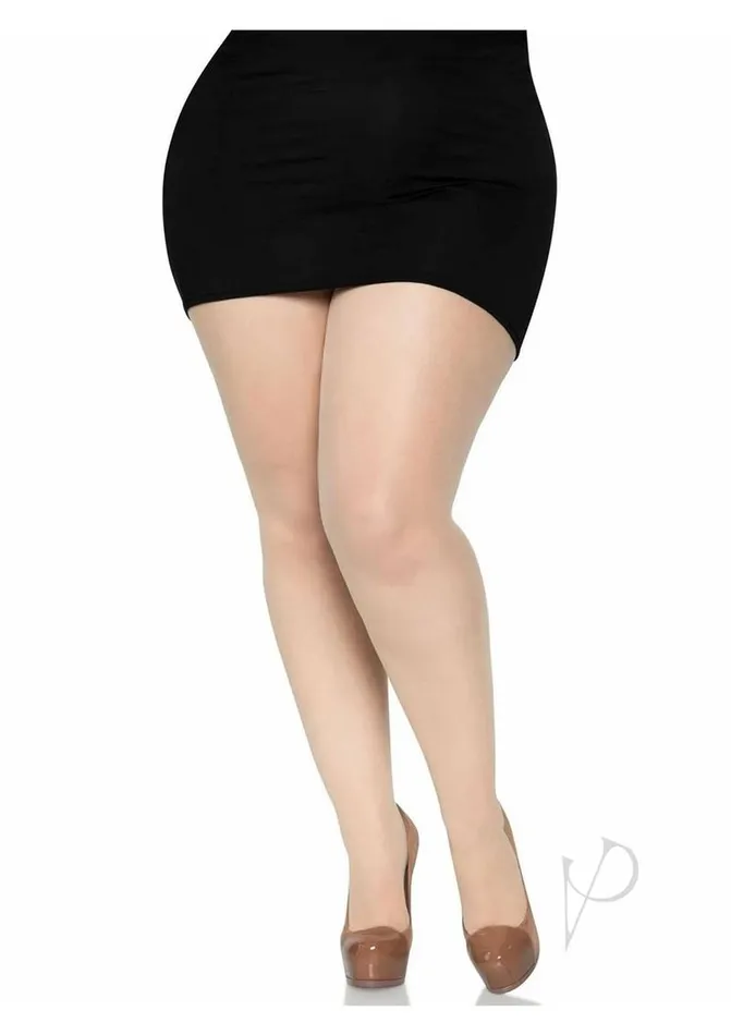 Leg Avenue Hosiery Leg Avenue Backseam Sheer Pantyhose 1X2X Nude