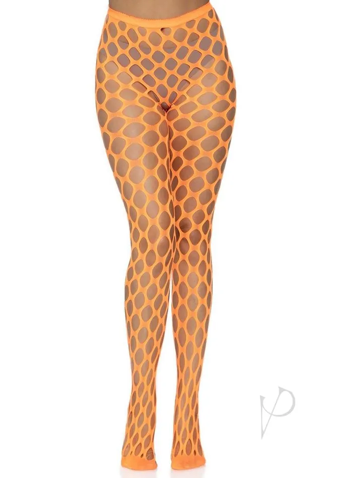 Leg Avenue Jumbo Pothole Net Tights OS Neon Orange Leg Avenue Dildos