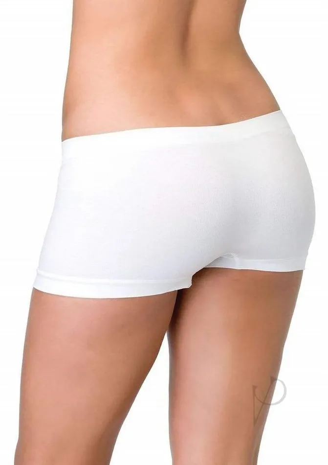 Leg Avenue Vibrators Leg Avenue Seamless Boyshorts OS White