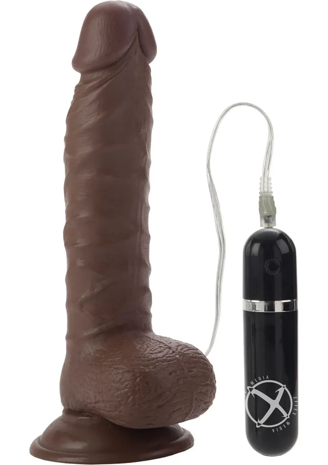 Lifelike Dongs Female Sex Toys Mr Just Right Vibrating Dildo with Bullet 625in Chocolate Lifelike Dongs Female Sex Toys Mr Just Right Vibrating Dildo with Bullet 625in Chocolate