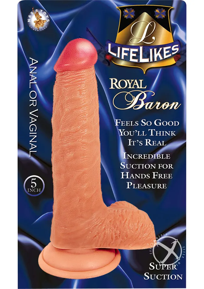 Lifelikes Royal Baron Dildo 5in Vanilla Lifelikes Dildos