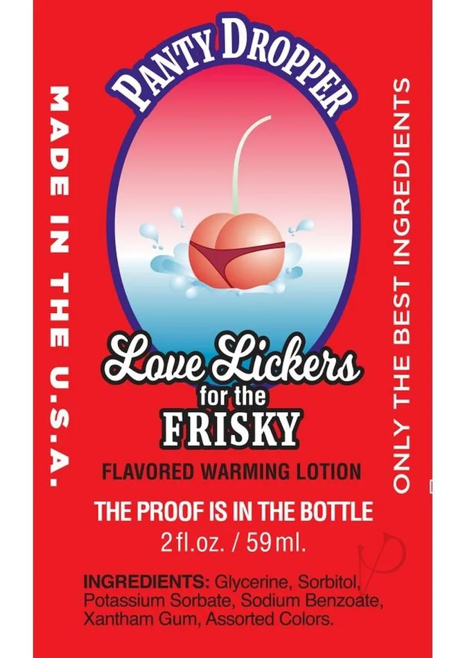 Love Lickers Cherry Flavored Warming Massage Oil 2oz Panty Dropper Love Lickers Couples Love Lickers Cherry Flavored Warming Massage Oil 2oz Panty Dropper Love Lickers Couples