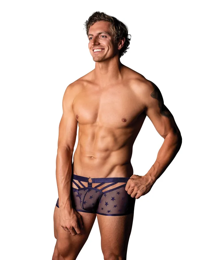 Love Star Short wRing Purple XL Male Power Vibrators