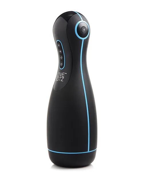Lovebotz LoveBotz Auto Milker Extreme Rechargeable 16X Sucking Masturbator BlackBlue Male Sex Toys