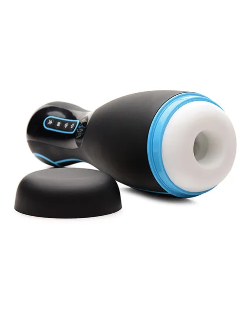 Lovebotz LoveBotz Auto Milker Extreme Rechargeable 16X Sucking Masturbator BlackBlue Male Sex Toys