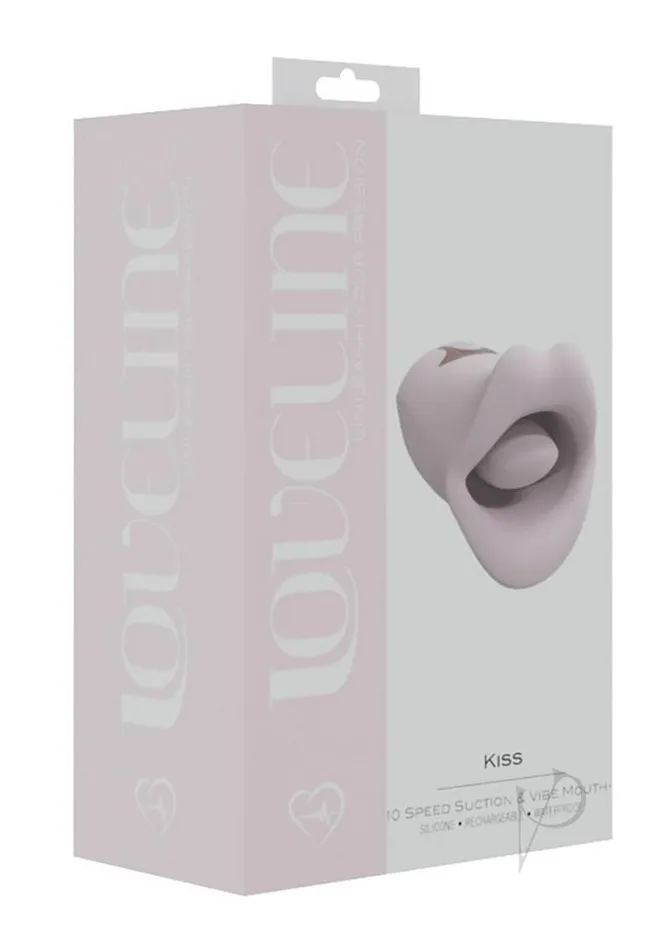 Loveline Vibrators LoveLine Kiss 10 Speed Silicone Rechargeable Suction and Vibrating Clitoral Vibrator Pink Loveline Vibrators LoveLine Kiss 10 Speed Silicone Rechargeable Suction and Vibrating Clitoral Vibrator Pink