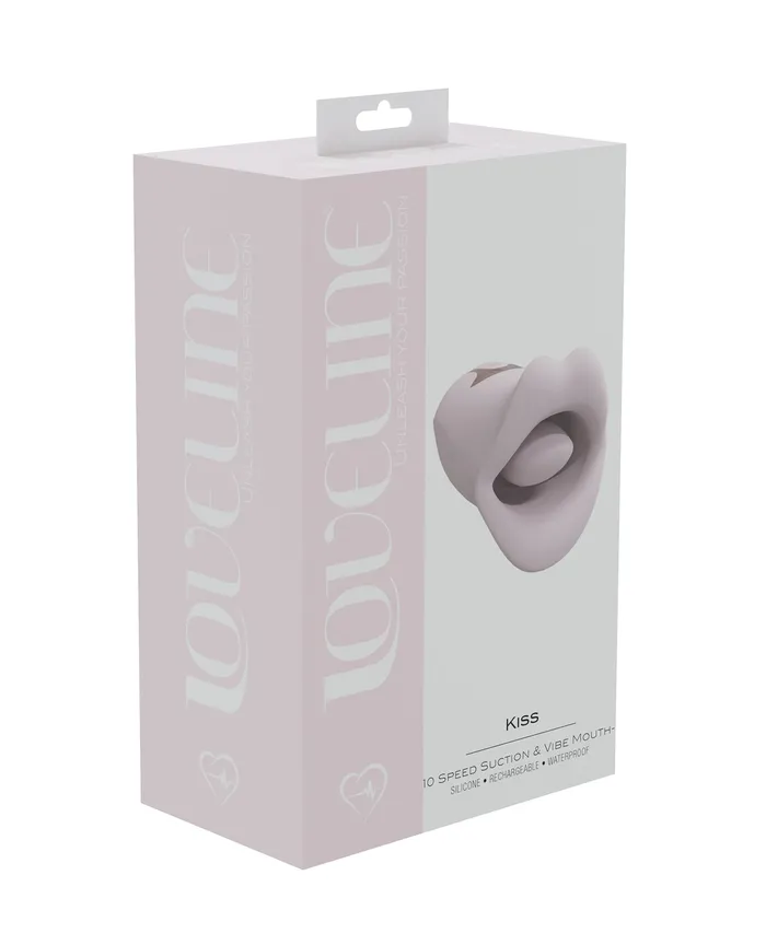 Loveline Vibrators LoveLine Kiss 10 Speed Silicone Rechargeable Suction and Vibrating Clitoral Vibrator Pink Loveline Vibrators LoveLine Kiss 10 Speed Silicone Rechargeable Suction and Vibrating Clitoral Vibrator Pink
