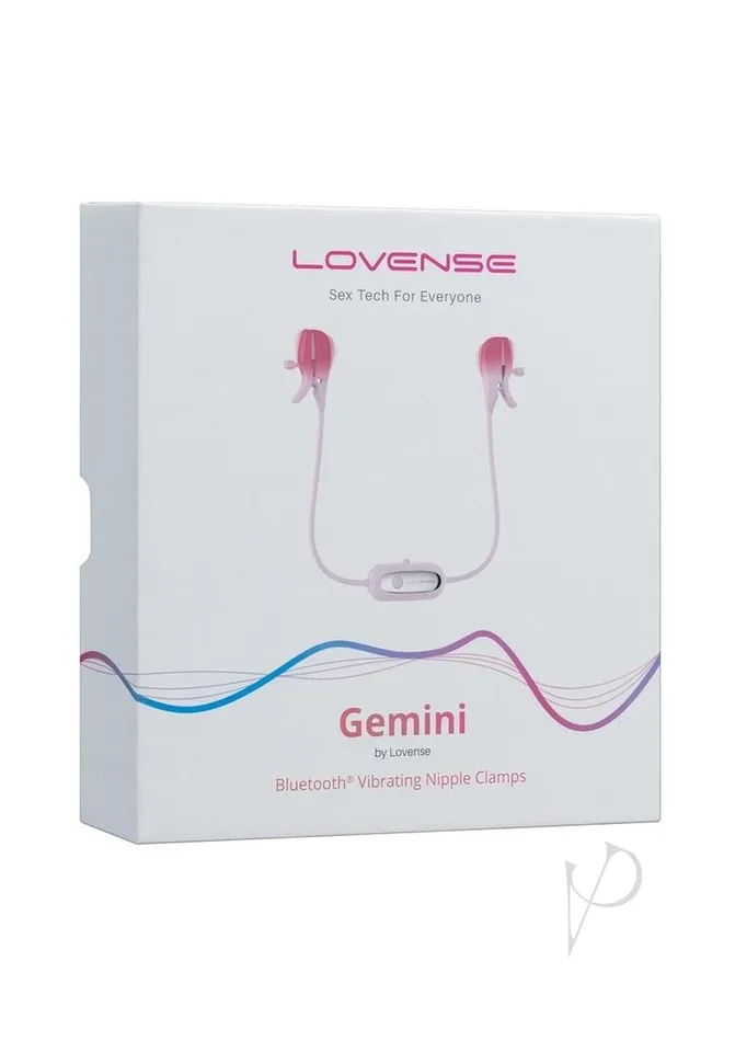 Lovense Gemini Rechargeable Silicone AppControl Nipple Clamps Pink Lovense Female Sex Toys Lovense Gemini Rechargeable Silicone AppControl Nipple Clamps Pink Lovense Female Sex Toys