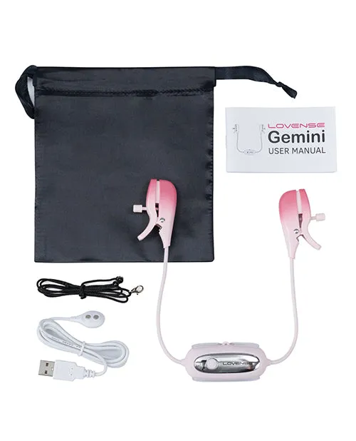 Lovense Gemini Rechargeable Silicone AppControl Nipple Clamps Pink Lovense Female Sex Toys Lovense Gemini Rechargeable Silicone AppControl Nipple Clamps Pink Lovense Female Sex Toys