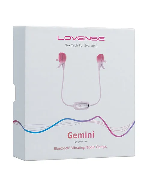 Lovense Gemini Rechargeable Silicone AppControl Nipple Clamps Pink Lovense Female Sex Toys Lovense Gemini Rechargeable Silicone AppControl Nipple Clamps Pink Lovense Female Sex Toys