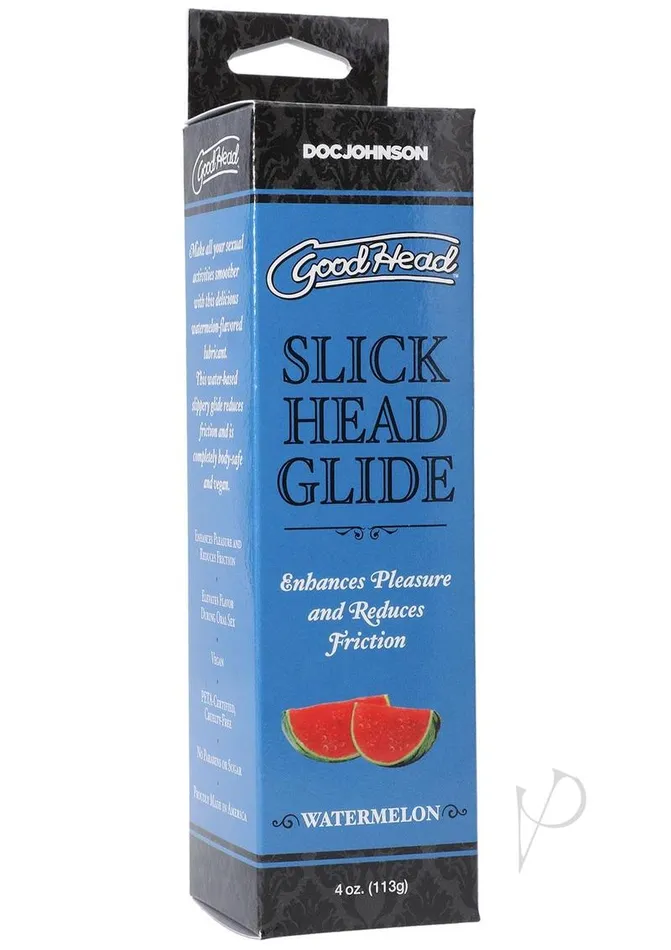Lubricants GoodHead Slick Head Glide Water Based Flavored Lubricant Watermelon 4oz Good Head Lubricants GoodHead Slick Head Glide Water Based Flavored Lubricant Watermelon 4oz Good Head