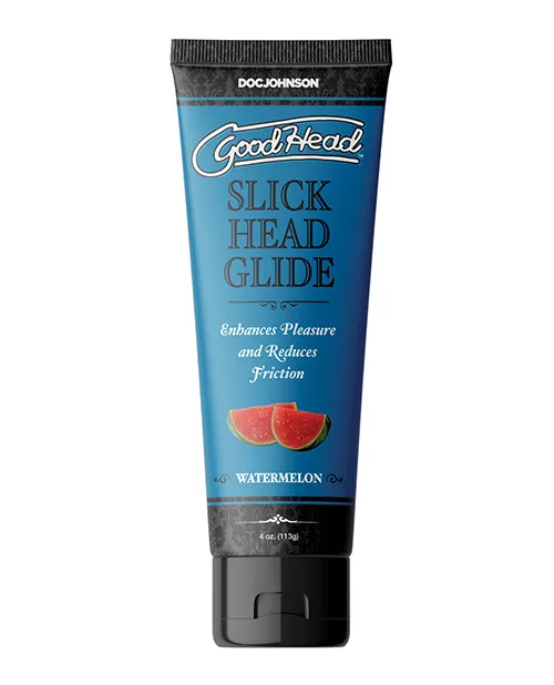 Lubricants GoodHead Slick Head Glide Water Based Flavored Lubricant Watermelon 4oz Good Head Lubricants GoodHead Slick Head Glide Water Based Flavored Lubricant Watermelon 4oz Good Head