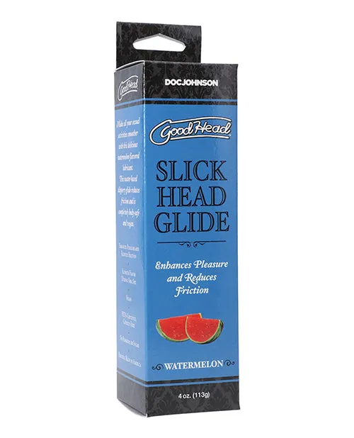 Lubricants GoodHead Slick Head Glide Water Based Flavored Lubricant Watermelon 4oz Good Head Lubricants GoodHead Slick Head Glide Water Based Flavored Lubricant Watermelon 4oz Good Head