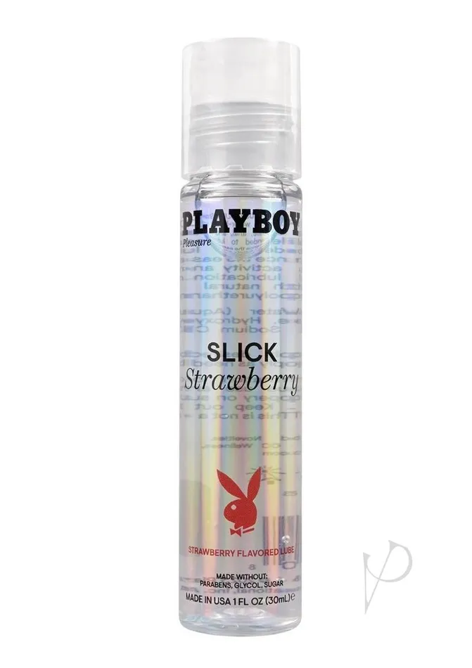 Lubricants Playboy Playboy Slick Strawberry Flavored Water Based Lubricant 1oz Lubricants Playboy Playboy Slick Strawberry Flavored Water Based Lubricant 1oz