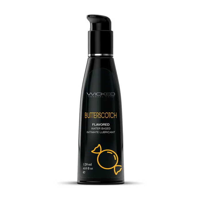 Lubricants Wild Night Fantasies Wicked Aqua Butterscotch Flavoured Water Based Lubricant 120ml Lubricants Wild Night Fantasies Wicked Aqua Butterscotch Flavoured Water Based Lubricant 120ml