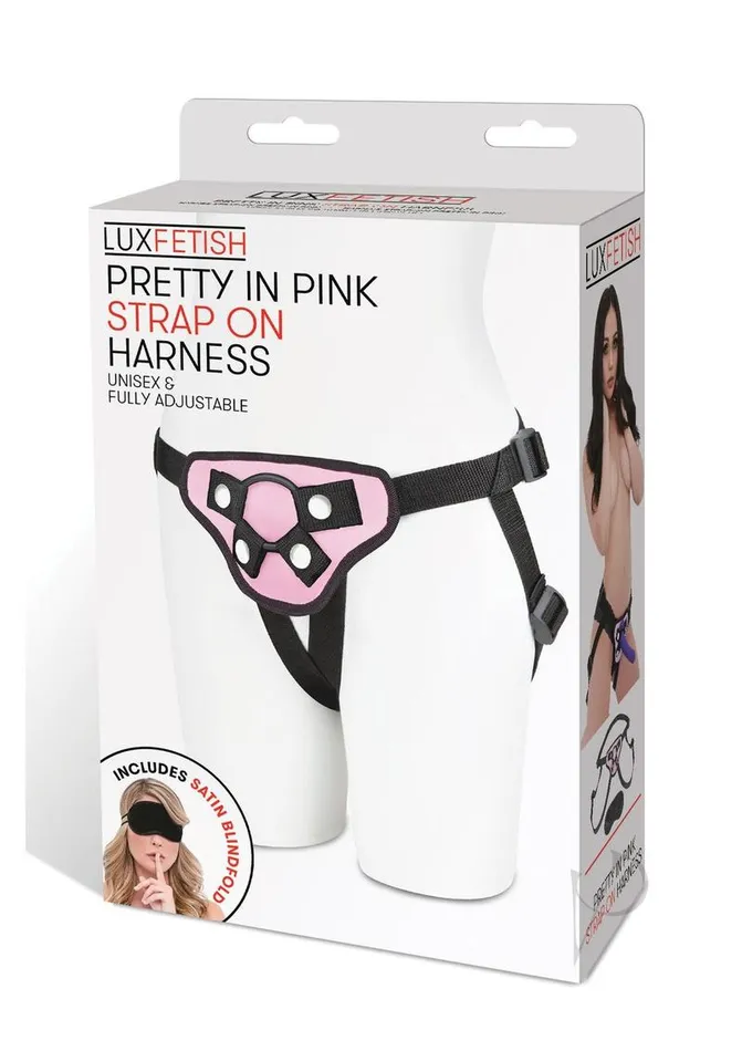 Lux Fetish Pretty In Pink StrapOn Harness Adjustable Lux Fetish Female Sex Toys Lux Fetish Pretty In Pink StrapOn Harness Adjustable Lux Fetish Female Sex Toys