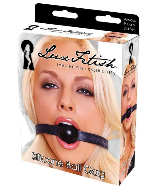 Lux Fetish Silicone Ball Gag Black Lux Fetish Anal Lux Fetish Silicone Ball Gag Black Lux Fetish Anal