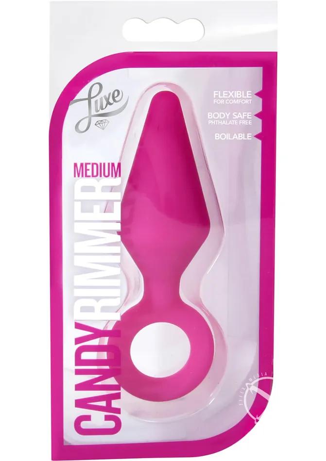 Luxe Luxe Candy Rimmer Silicone Butt Plug Small Pink Anal