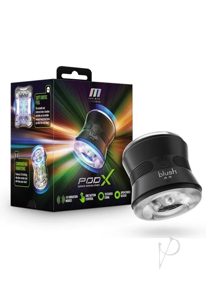 M For Men M for Men Pod X Rechargeable Vibrating Masturbator Black Male Sex Toys M For Men M for Men Pod X Rechargeable Vibrating Masturbator Black Male Sex Toys
