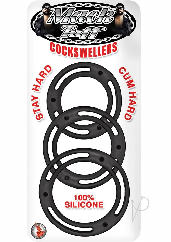Mack Tuff Anal Mack Tuff Cockswellers Silicone Cock Rings 3 piece set Black Mack Tuff Anal Mack Tuff Cockswellers Silicone Cock Rings 3 piece set Black